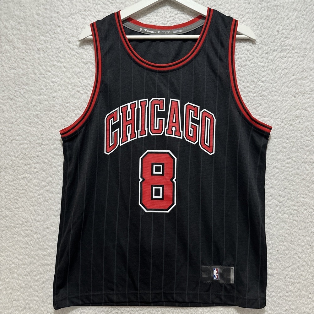 Fanatics Zach Lavine #8 Jersey Sz M‎ Chicago Bulls NBA Black Swingman Basketball